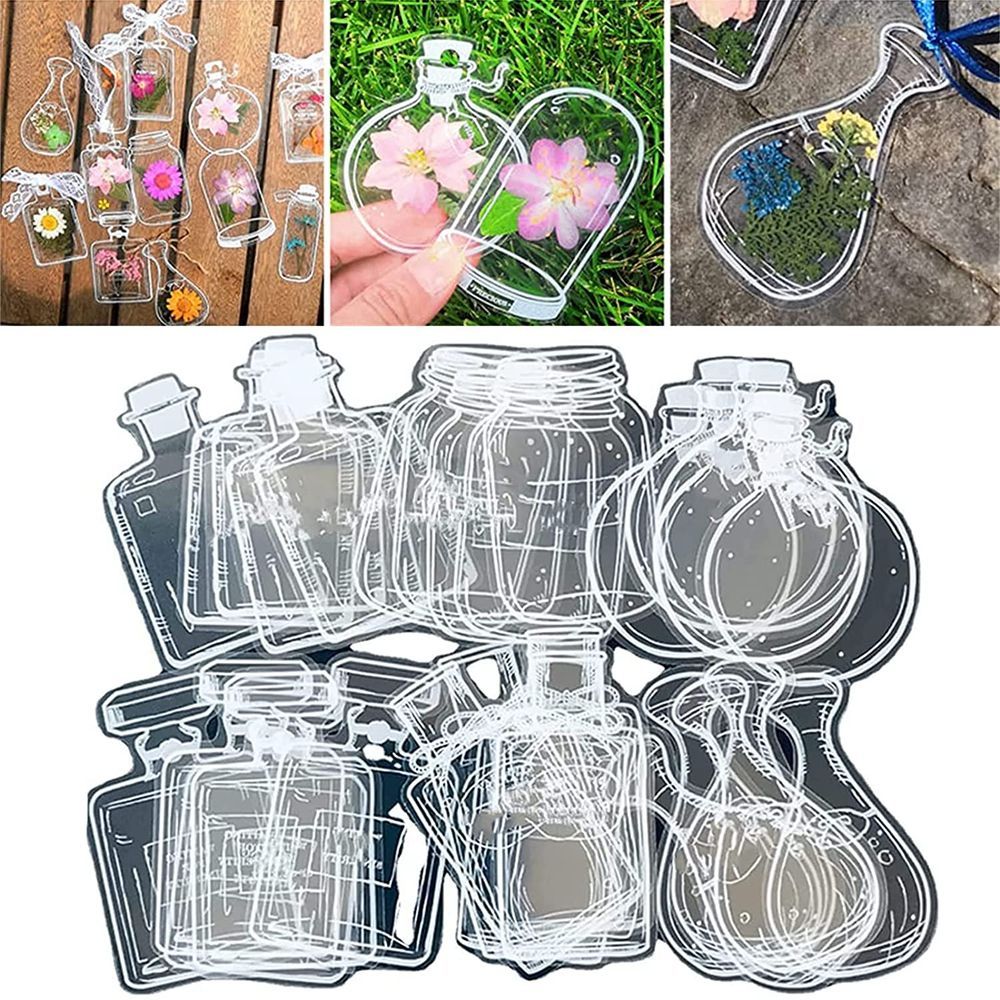 Dried Flower Bookmark - 30Pcs DIY Transparent Dried Flower Bookmarks