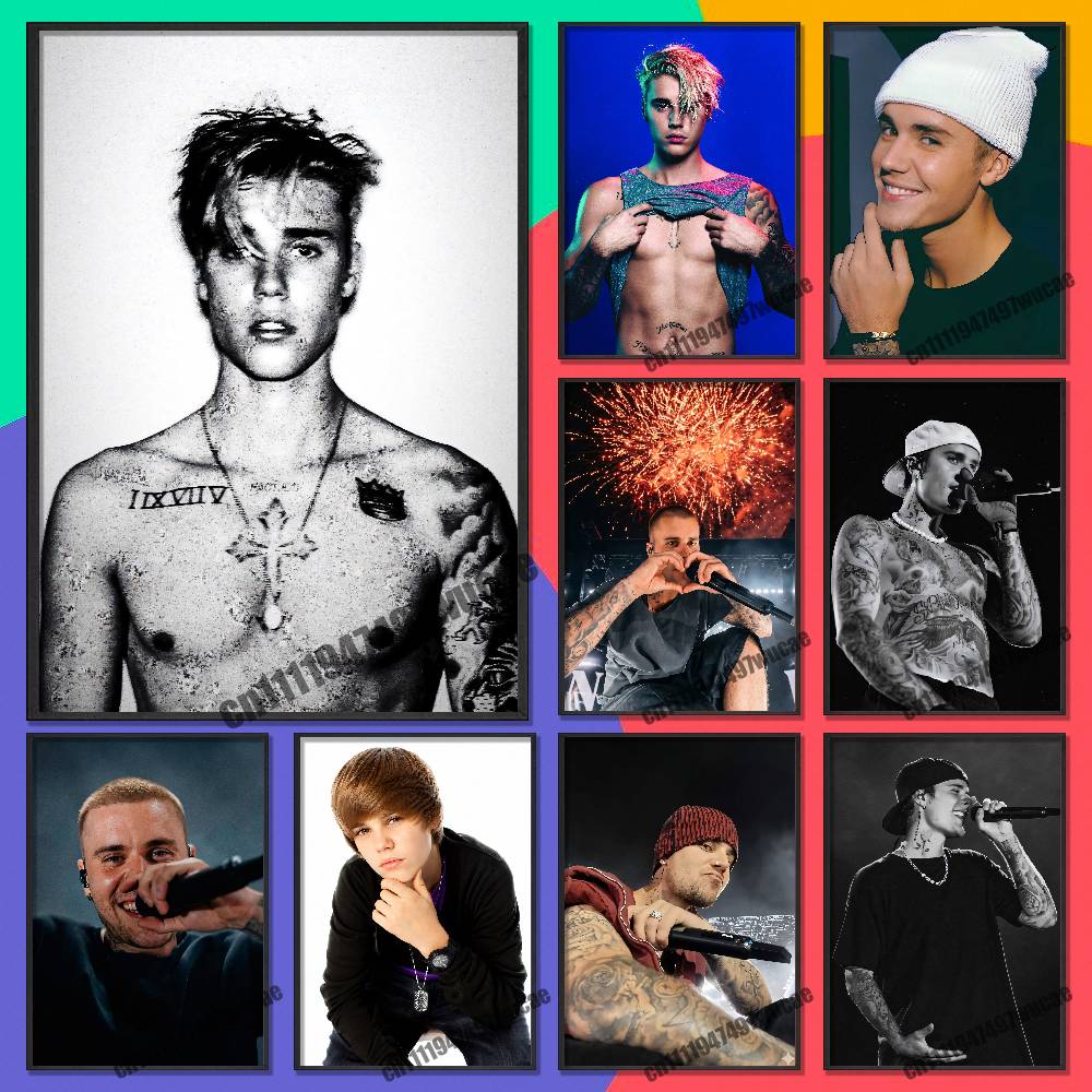 Custom Map Poster - For J-Justin Singer B-Bieber Poster Wall