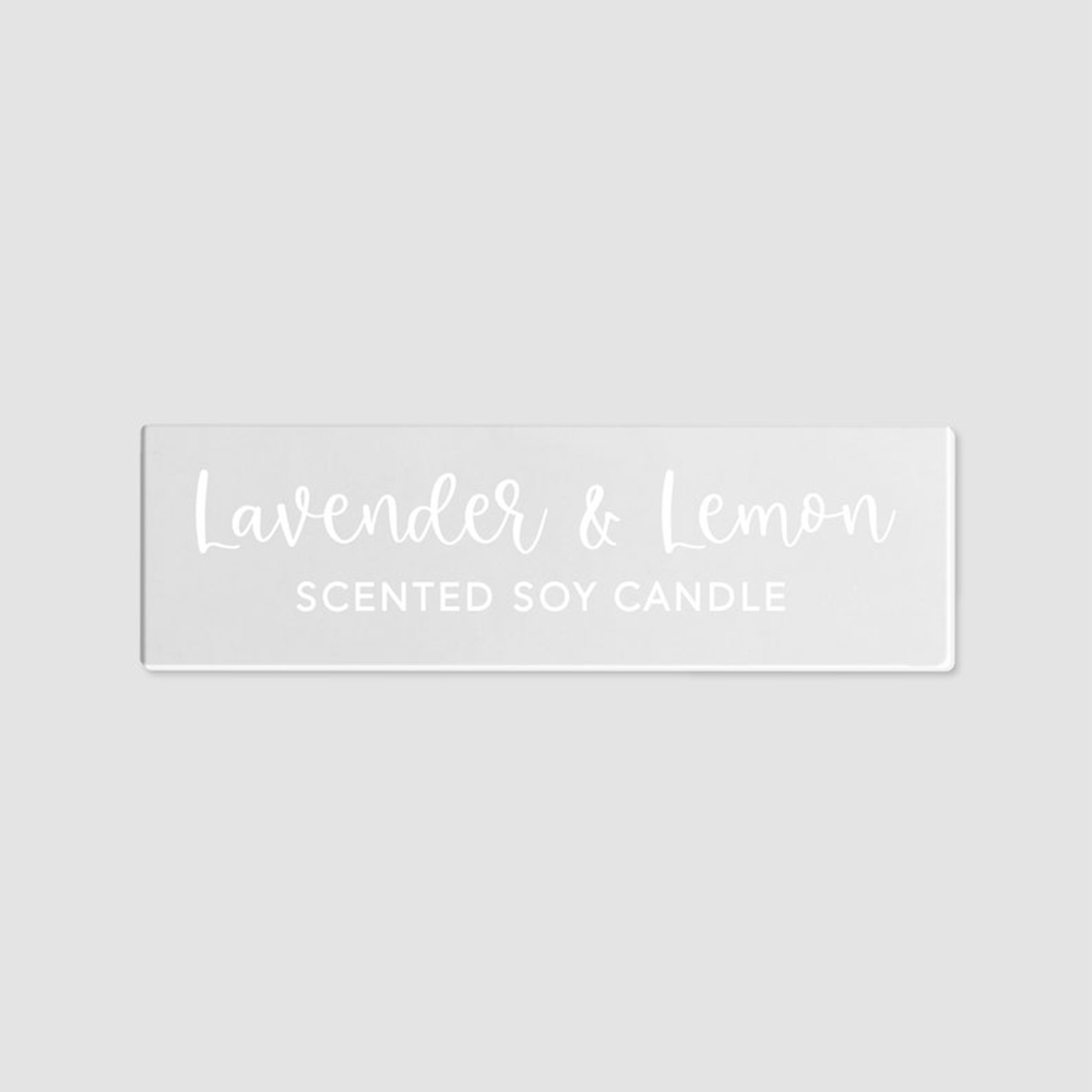 50pcs 45x15mm Personalized Cus - Personalised Candle Label recension och pris