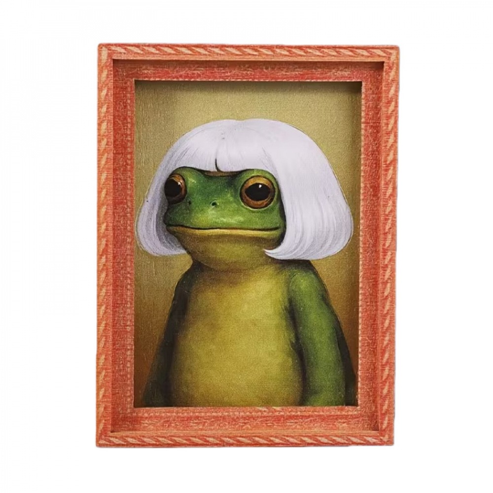 Funny and quirky printed refri - Engraved Wood Frame recension och pris