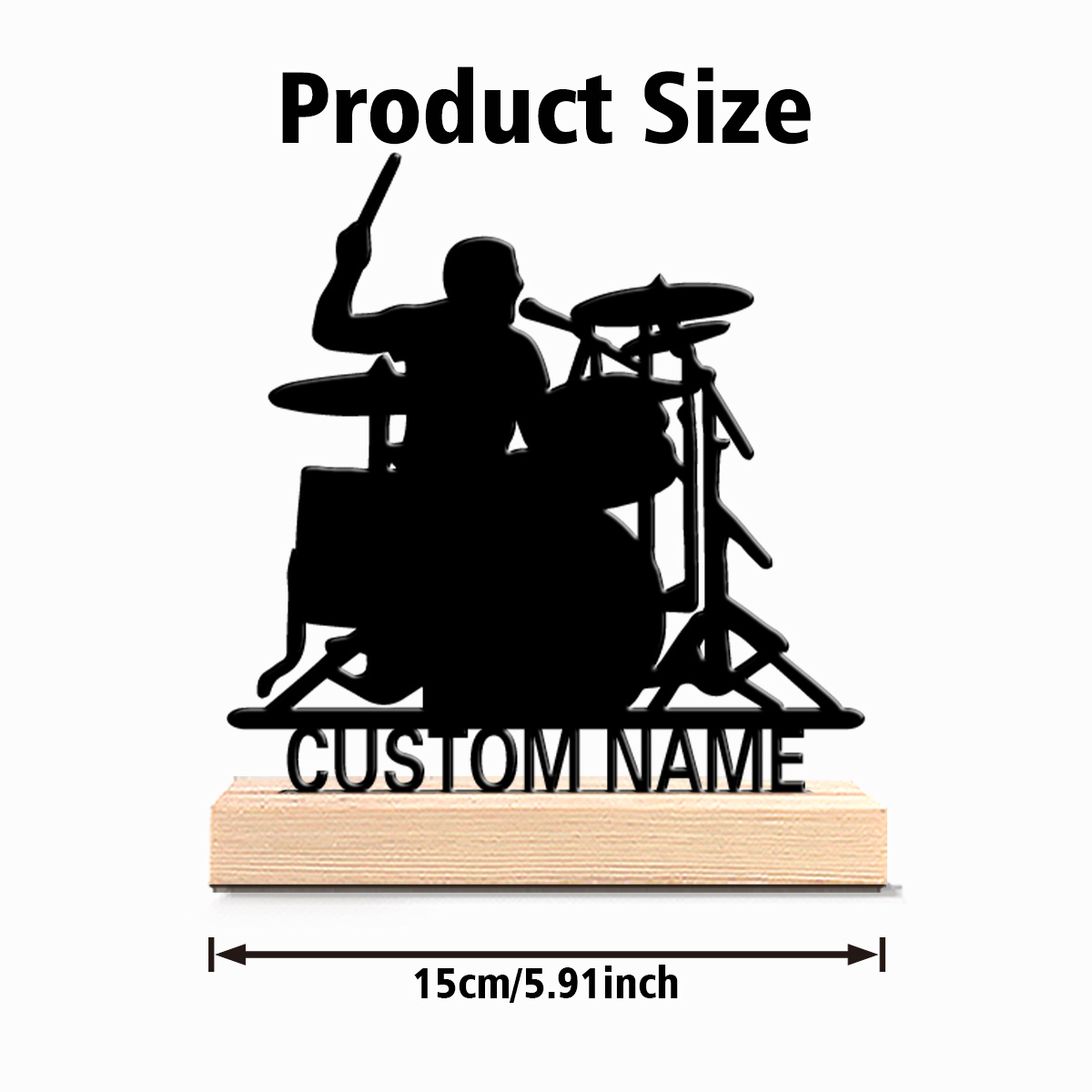 1pc Stylish Personalized Custo - Engraved Wood Frame recension och pris