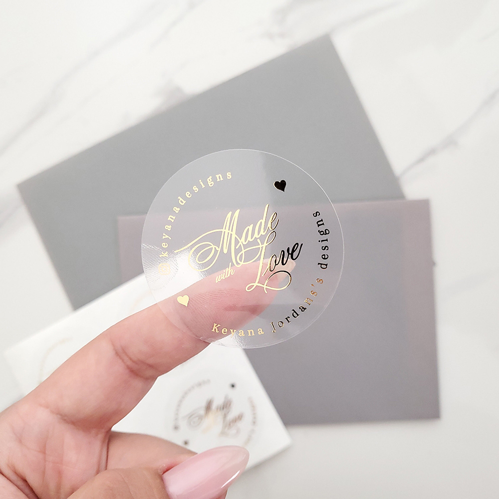 Custom 50pcs Round Gold Foil C - Personalised Candle Label recension och pris