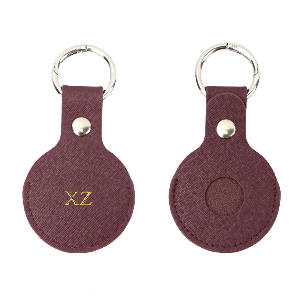 Custom Gold initial letters Fo - Monogram Keychain Leather recension och pris