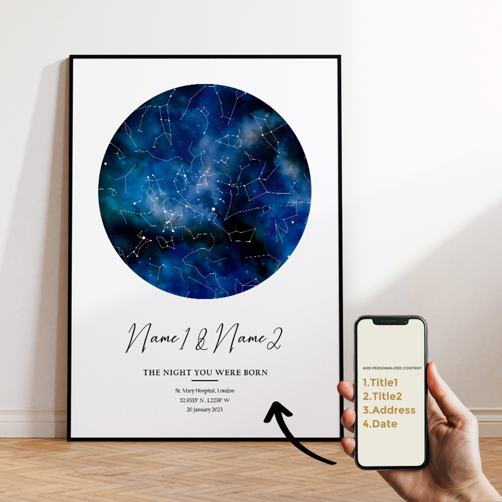 Modern Custom Personalized Nig - Custom Map Poster recension och pris