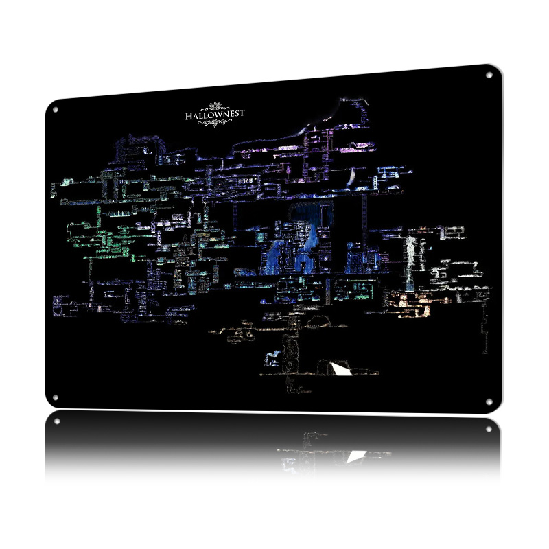 Hollow Knight Hallownest Map L - Custom Map Poster recension och pris