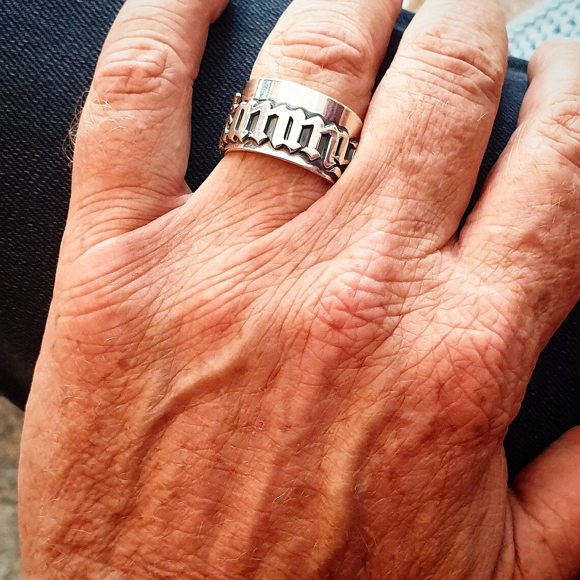 12MM Men' Gothic Rings Persona - Initial Ring Custom recension och pris